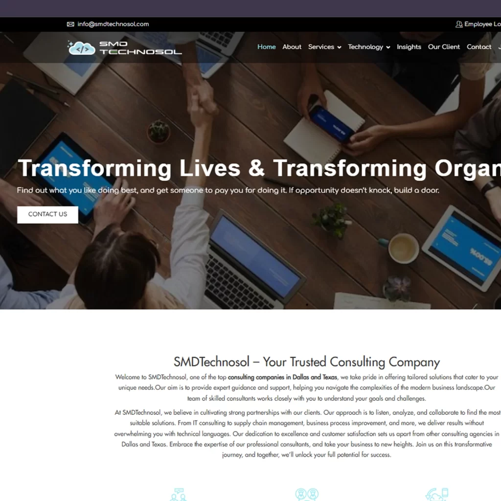 IT Consulting Website Design