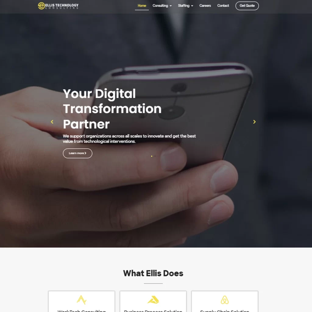 IT Consulting Website Design