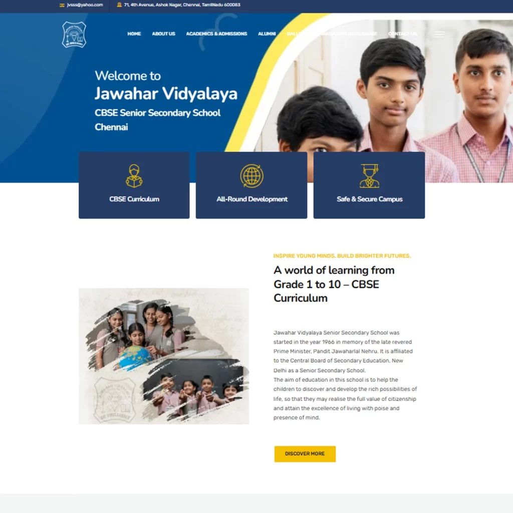 Website Design for School