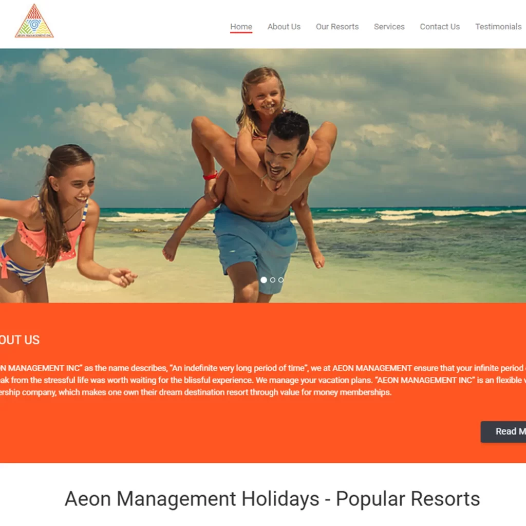 Website Design for travel agency